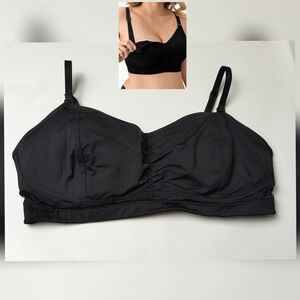 Motherhood Nursing Black Women's Bra L/G/G From Clasps To Straps